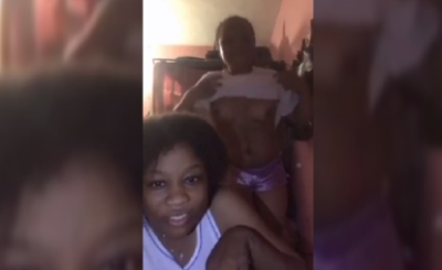 Mide Flashing Her Boobs On Live Video