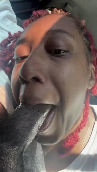 Black Goddess Giving a Blowjob