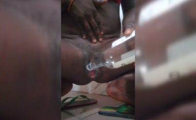 Making Herself Cum With The Bottle’s Head