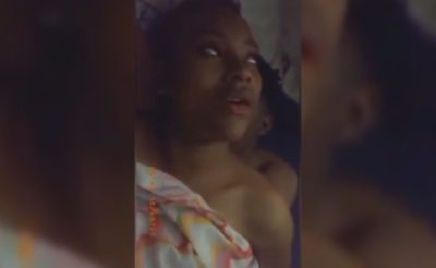 Evelyn Fucking Her Boyfriend Under A Blanket