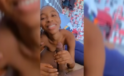 Hadiza recorded herself playing with Dick