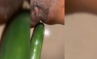Making Squirts With Cucumber