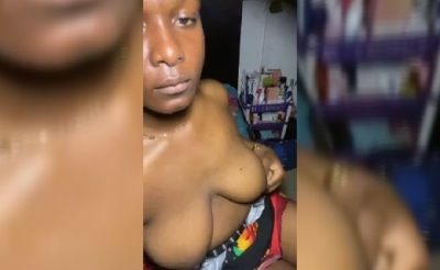 Aisha Touching Her Breast In A Leak