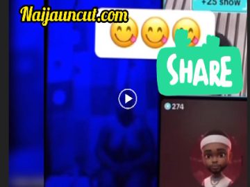 Naija Woman Is Completely Nude in Live Video