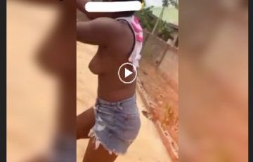 Publicly Displayed Boobies In A Fight