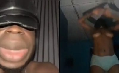 Naija Girl Receiving Gift by Going Topless on Tiktok Live