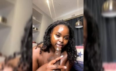 Sexy Accra Escort Sucking Her Dildo
