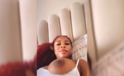 Influencer Eva Slapping Her Boobs in a Trending Short Video